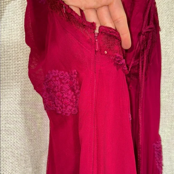 Free People Strappy Burgundy Dress - Picture 10 of 13